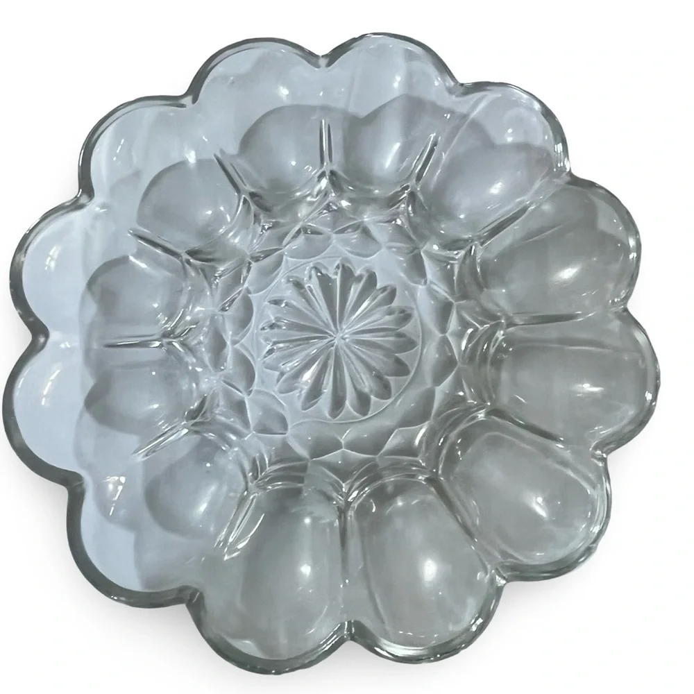 Vintage Anchor Hocking Deviled Egg Platter